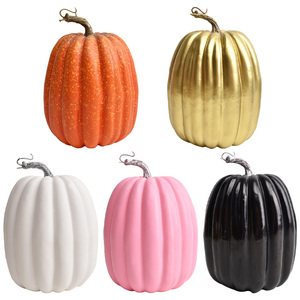 Nouvelles citrouilles artificielles de grande taille en gros, citrouilles décoratives artificielles en mousse, décoration d'Halloween - Product Image 1