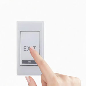 Yüzeye Monte Edilen <span class=keywords><strong>12V</strong></span> Elektronik ABS 1NO 3A Dikdörtgen Dar Çerçeveli Kapılar için Küçük Çıkış Düğmesi Anahtarı - Product Image 1
