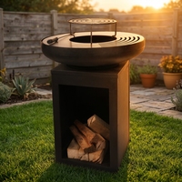 Vente en gros de plaques de barbecue en acier au carbone pour plancha, neuves, faciles à nettoyer, pour extérieur, chauffées au bois