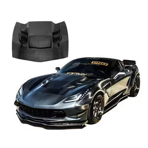 Nouveau pour Corvette C7 : Kit carrosserie en fibre de carbone avec capot et pare-chocs transparents, haute qualité, ajustement parfait, installation facile - Product Image 4