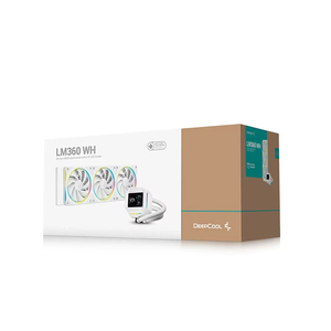 DeepCool LM360 WH /BK ARGB CPU <b>AIO</b> Liquid Cooler <b>360mm</b> LCD Screen <b>AIO</b> CPU Cooler ARGB Liquid CPU Gaming Computer Cooling - Product Image 1