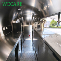Wecare DOT EEC Chariot à café et pop-corn, Remorques bar mobiles, Carritos, Fabrication de Food Truck, Remorque alimentaire entièrement équipée