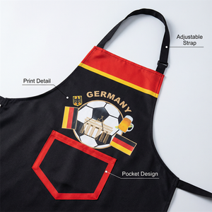 Bulk Supply Custom Waterproof Polyester <b>Apron</b> For World Cup Season National Flag Print Kitchen Cooking <b>Apron</b> Wholesale Price - Product Image 4