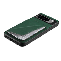 Étui de téléphone en cuir PU grainé uni pour Google Pixel 7 Pro avec porte-cartes, coque de téléphone de luxe
