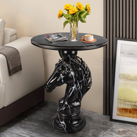 Décoration d'intérieur style nordique, têtes d'animaux (cheval, chien) pour table, accessoires de mobilier pour la maison et le bureau, ensemble cadeau, table basse, artisanat en résine