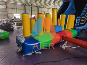Nouveauté : Jeu de lancer d'anneaux gonflables pour l'extérieur, Hoopla gonflable pour les entreprises de location - Product Image 1