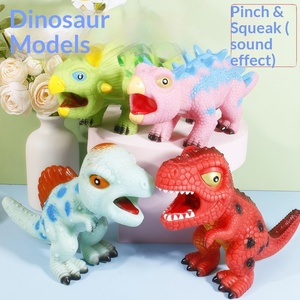 Jouets Squishy Dinosaures Simulés en PVC (<span class=keywords><strong>Tyrannosaure</strong></span> Rex, Tricératops) Sonores <span class=keywords><strong>et</strong></span> Éducatifs – Vente en Gros – Nouveauté Très Demandée - Product Image 3