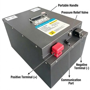 Batterie au lithium-ion QingRun 64V 65Ah pour scooter électrique, tricycle, moto, batterie au lithium Lifepo4 64 volts - Product Image 3