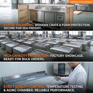 Mostrador Refrigerado para Pizza con Riel para Ingredientes para Pizzería - Product Image 4