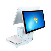 Timbangan Elektronik Platform Supermarket Bahan Stainless Steel dengan Printer Barcode OEM ODM