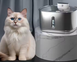 Fuente de agua inteligente para mascotas de alta calidad Filtración de circulación automática Acero inoxidable Alimentado por carga 3.2L para perros Gatos - Product Image 3