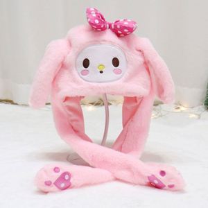 หมวกกระต่ายตุ๊กตาขนนุ่มน่ารักสำหรับเด็ก หมวกปาร์ตี้ฤดูหนาวมีไฟ LED กระดิกหูได้ เหมาะสำหรับคริสต์มาส ขายส่ง - Product Image 4