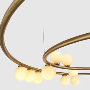 Minimalist Modern Round Glass Wall Lamp Gold <b>Led</b> Night <b>Light</b> For Hotel Living Room Villa Model Room - Product Image 3