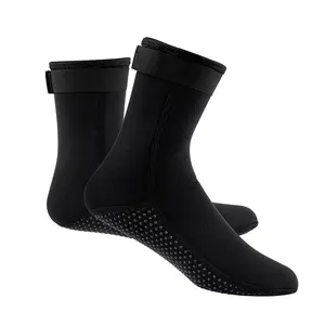Neopren su çorap plaj patik ayakkabı 3 mm yapıştırılmış kör dikişli kaymaz dalış elbisesi botları