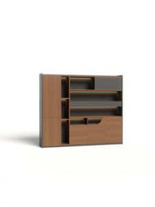 Escritorio Ejecutivo de Lujo, Moderno, de Madera, en Forma de L, Mesa para CEO o Jefe con Gabinete de Almacenamiento, Muebles para Oficina en Casa - Product Image 4