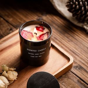 Bougies parfumées artisanales en pot pour la Saint-Valentin, senteur rose, vente chaude en usine, cadeau idéal pour la maison - Product Image 5