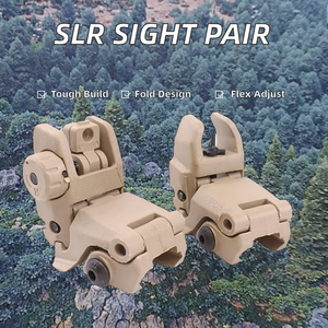 Par de miras plegables de nailon de 20mm para cámaras SLR accesorios de seguridad decorativos mecánicos ajustables 0,1 kg - Product Image 2