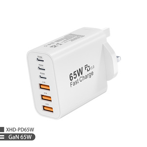 อะแดปเตอร์ชาร์จมาตรฐานอังกฤษรุ่นใหม่ PD65W ใช้ได้กับ Apple iPhone 13 Pro Max และอะแดปเตอร์ชาร์จ Samsung (อะแดปเตอร์ชาร์จแบบหลายพอร์ต 3C3A) - Product Image 1