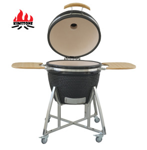 <span class=keywords><strong>Barbecue</strong></span> coréen au charbon de bois Kimstone Kamado 26 pouces en céramique <span class=keywords><strong>vert</strong></span>, couleurs personnalisables, pour extérieur - Product Image 1