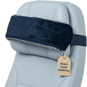 Airplane Head Straps and Car Support Band Great OnTravel Upright Super Comfy Neck Support TravelPillow Alternative Stops Bobbing - Product Image 1