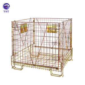 Grande boîte en métal pliable avec inserts en plastique sur les côtés pour stocker les préformes d'animaux domestiques - Product Image 3