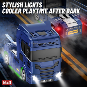 <span class=keywords><strong>Camion</strong></span> <span class=keywords><strong>de</strong></span> transport <span class=keywords><strong>de</strong></span> voitures miniatures RC à l'échelle 1/64 en gros, avec direction entièrement proportionnelle, lumières LED et simulation <span class=keywords><strong>de</strong></span> voiture <span class=keywords><strong>de</strong></span> drift RC <span class=keywords><strong>de</strong></span> poche - Product Image 4