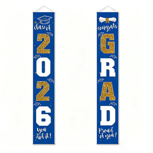 Pancarta de Graduación Clase de 2026, Rectangular, de Plástico Resistente, Decoración para Celebración de Graduación - Product Image 2