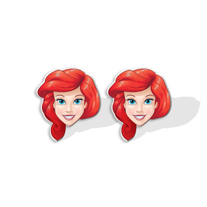 Pendientes personalizados bonitos dibujos animados princesa <span class=keywords><strong>Ariel</strong></span> Cenicienta pendientes Anime tema Fiesta Decoración Accesorios pendientes al por mayor - Product Image 5