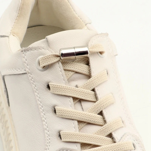 Cordones Elásticos Planos Sin Atar para Niños y Adultos, Cordones de Poliéster Cómodos Sin Atar - Product Image 1