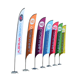Drapeaux à plumes personnalisés, bannières promotionnelles de haute qualité pour l'extérieur, drapeaux de plage accrocheurs, conçus pour les événements professionnels - Product Image 1