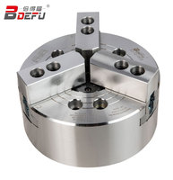 BDEFU Solid Pneumatic Chuck 3 Jaw Lathe Chuck Steel Three Jaw Power Chuck for CNC Lathe Drilling Milling Machine