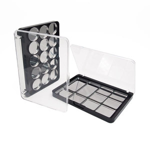Paleta de maquillaje magnética vacía con 12 compartimentos y 12 pozos para sombra de ojos, iluminador, rubor, contorno, organizador de almacenamiento, estuche de plástico - Product Image 5