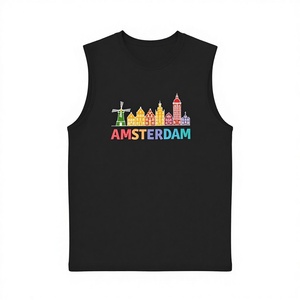 เสื้อกล้ามถักลำลองสำหรับผู้หญิง AMSTERDAM Skyline Design พร้อมโลโก้ด้านหน้า คอกลม ผ้ายืดสแปนเด็กซ์/โพลีเอสเตอร์ - Product Image 1
