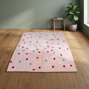 Tapis moderne tufté en coton pelucheux, antidérapant et lavable, tailles personnalisées pour la maison, hôtel, bureau, salon - Product Image 1