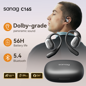 Audífonos Sanag C16S OWS de Conducción Ósea, Bluetooth 5.4, Sonido HiFi, Control por Aplicación, Audífonos Deportivos, Carga Rápida Tipo-C, 20+ Horas de Reproducción - Product Image 1