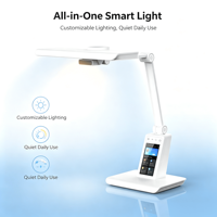 Lampe de bureau intelligente OEM avec modes d'éclairage multiples, écran tactile, appel vidéo et protection oculaire