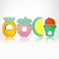 Mordedor de silicona masticable para bebé, juguetes de dentición sin Bpa, mordedor de agua colorido para bebé, venta al por mayor
