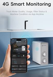 Système de purification d'eau instantanée <span class=keywords><strong>sans</strong></span> réservoir Menred par osmose inverse pour la maison, <span class=keywords><strong>filtre</strong></span> à eau RO sous évier avec 4 étapes - Product Image 5