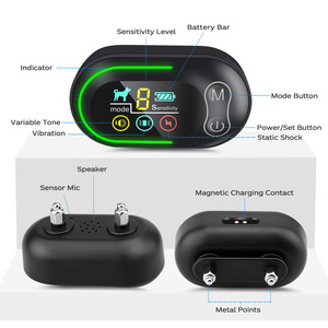 High Quality Rechargeable Dog <strong>Collar</strong> Smart 3 Modes Electric Shock <strong>Bark</strong> Stopper PET <strong>Anti</strong> <strong>Bark</strong> <strong>Collar</strong> with LCD Display - Product Image 5