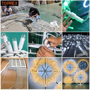 ไฟประดับ<span class=keywords><strong>ซุ้ม</strong></span>โค้งคริสต์มาสแบบ LED เชิงพาณิชย์ TOPREX พร้อมลายเอลฟ์ สำหรับตกแต่งทางเดินคนเดินเท้าในงานเทศกาลวันหยุด - Product Image 4