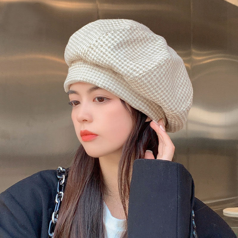 Милый ретро зимний розовый берет в форме Ласточки HONEY для женщин и девушек