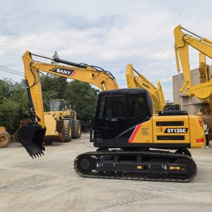 Excavatrice de SANY SY135 13 tonnes pour le projet de construction - Product Image 2