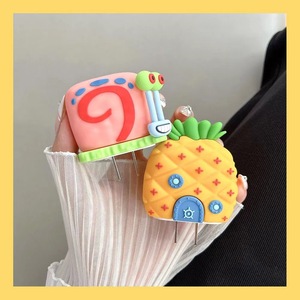 Work Record SpongeBob Snail Pineapple House iPhone 14 Data Cable Case EVA Protective Cover for Fast Charging - Product Image 2