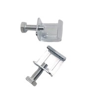 Bride de serrage en acier galvanisé pour systèmes HVAC Conduits d'air Anti-Corrosion et installation facile Utilisation hospitalière et scolaire Pince en G personnalisée