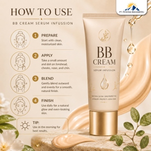 Fluido Radiante para el Cuidado de la Piel con Infusión de Suero, Crema BB de Cobertura Perfecta, Crema con Infusión de Suero para Uniformar el Tono - Product Image 4