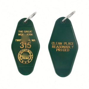 Factory Direct High Quality Retro Inspired Motel <b>Keychains</b> <b>Custom</b> Hotel <b>Keychains</b> - Product Image 5