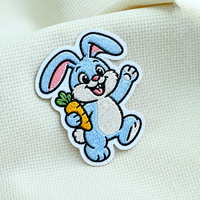 Patchs brodés personnalisés animaux mignons à thermocoller ou à coudre pour vêtements d'enfants, vestes, chapeaux, sacs, et projets DIY