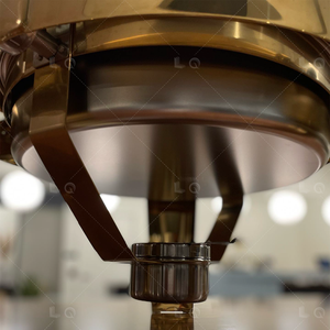 Châu Âu 6L nhà bếp Vòng CuộN Top Vàng tự chọn chafing món ăn khách sạn <span class=keywords><strong>chafer</strong></span> cho phục vụ thép không gỉ thực phẩm ấm hơn - Product Image 6