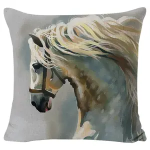 Watercolot Colorful Horse Cushion Cover OEM Best Offer Wholesale 18 X 18 Inch Pillow Cover