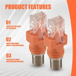 קואקסיאלי rf ממיר coaxial כדי ethernet מתאם coax rf נקבה rj45 בודק קו ממיר זכר - Product Image 5